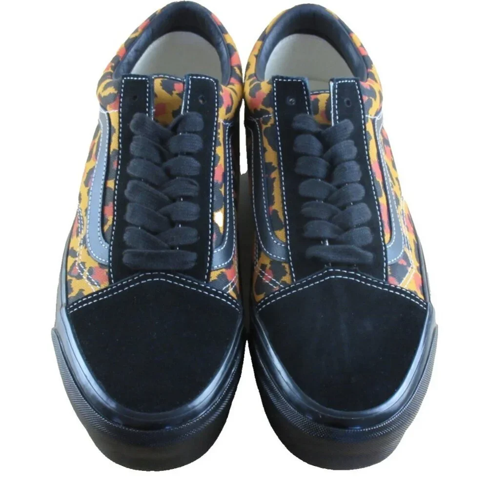 Vans Men's Lx Old Skool Leopard Double Black Striped Skate shoes Sizes NIB